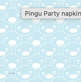 Pingu-Servietten-20er-Pack-33x33-cm