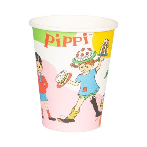 Gobelet de fête Pippi Langstrumpf, 8 pièces