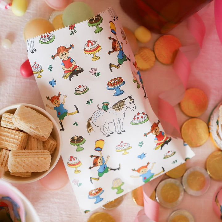 Sacs de fête Pippi Langstrumpf, 8 pièces