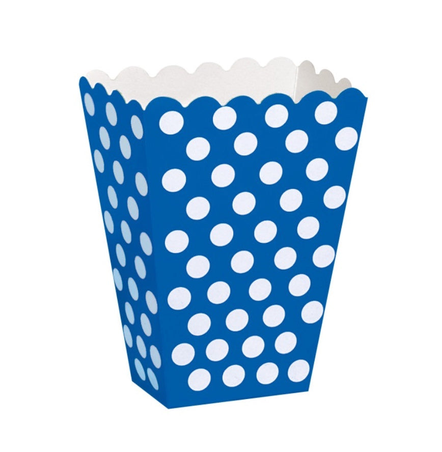 Popcorn-Box-gepunktet-versch-Farben-8er-Pack-Weiss-Gold