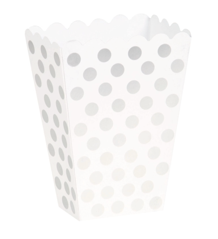 Popcorn-Box-gepunktet-versch-Farben-8er-Pack-Rot