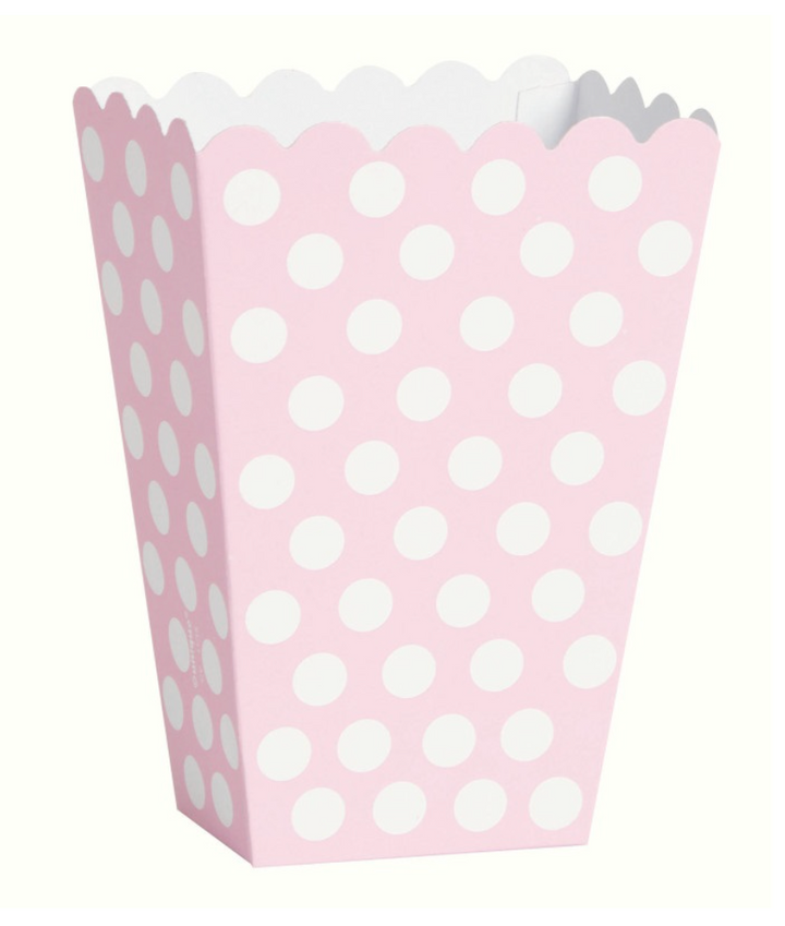 Popcorn-Box-gepunktet-versch-Farben-8er-Pack-Rosa