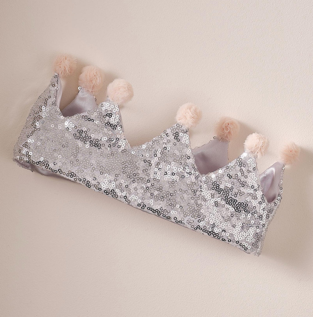 Travestimento da principessa con corona glitterata per la tua festa, 1 pezzo