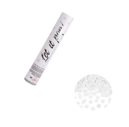Push-Pop Party Popper / Confetti Cannon White image