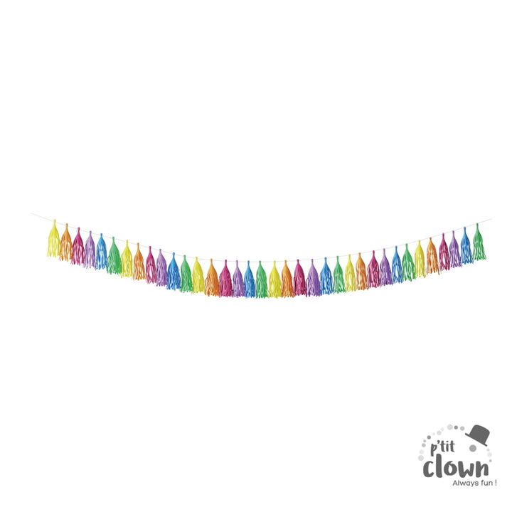 Regenbogen Tassel Girlande, DIY, 3m