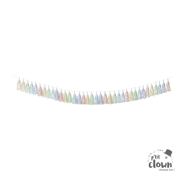 Pastell Tassel Girlande, DIY, 3m