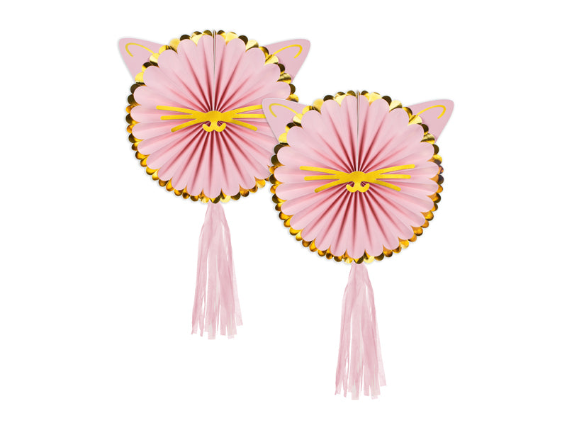 Deko-Rosetten-Katzen-2-Stück-Ø-26-cm