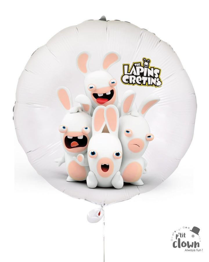 Folienballon Raving Rabbids, 45 cm kinderparties-shop