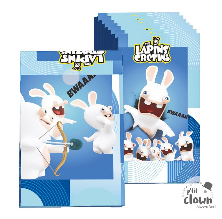 Raving Rabbids Mitgebsel Tüten, 8er Pack, Papier kinderparties-shop