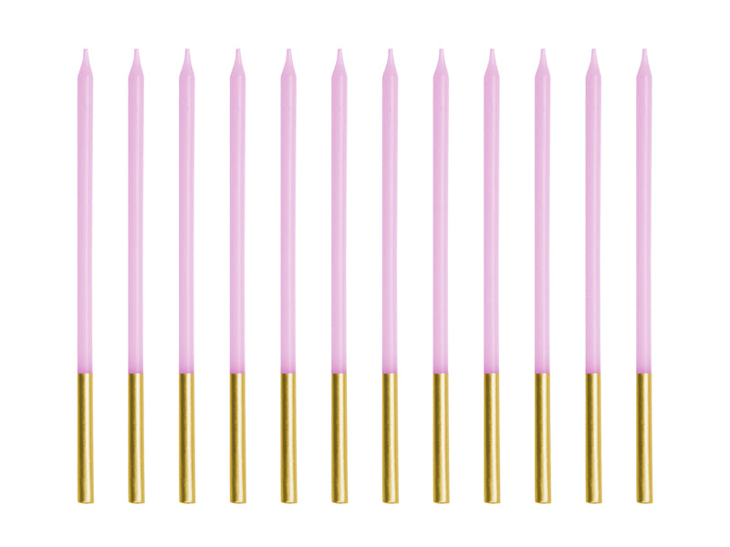 Geburtstagskerzen-Violett-mit-goldenem-Rand-12-Stück