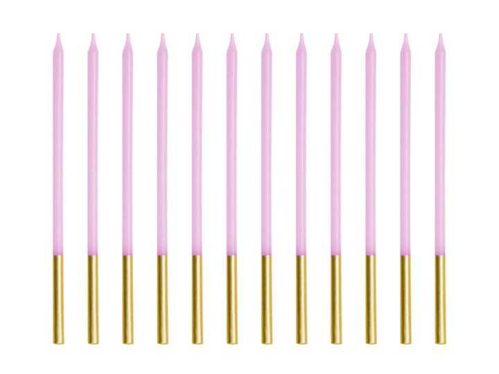Geburtstagskerzen-Violett-mit-goldenem-Rand-12-Stück