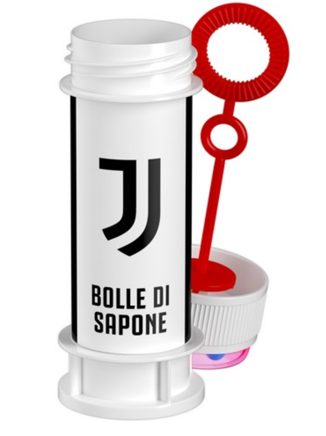 Seifenblasen Juventus Turin, Fussball Party Mitgebsel, 1 Stück, 60ml
