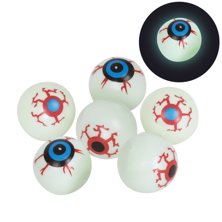 Halloween-Quetsch-Auge-phosphoreszierend-Mitgebsel-6er-Pack