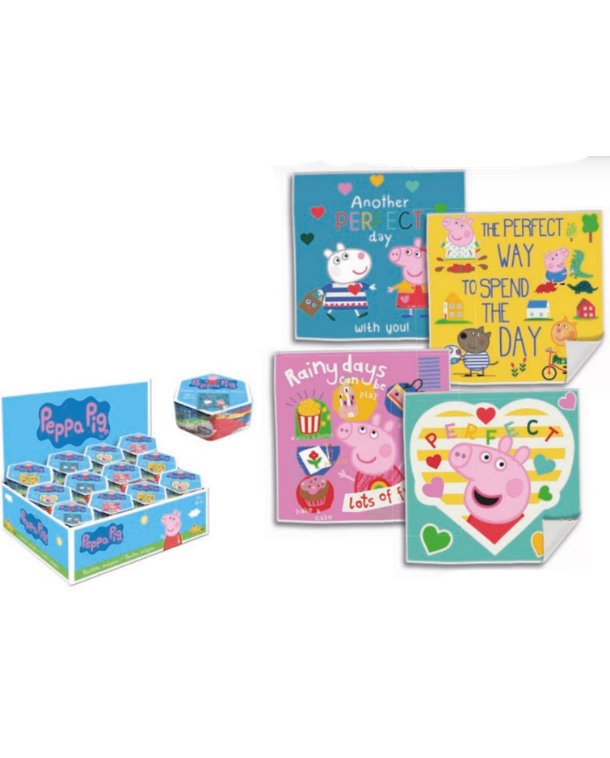Magisches Handtuch Peppa Wutz, Mitgebsel, 1 Stück, zufälliges Motiv