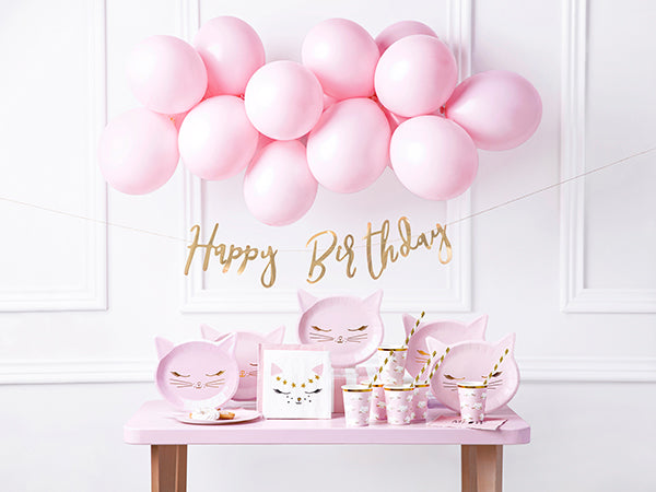 Party-Deko-Set-Katze-Rosa-Geburtstagsdeko-55-teilig