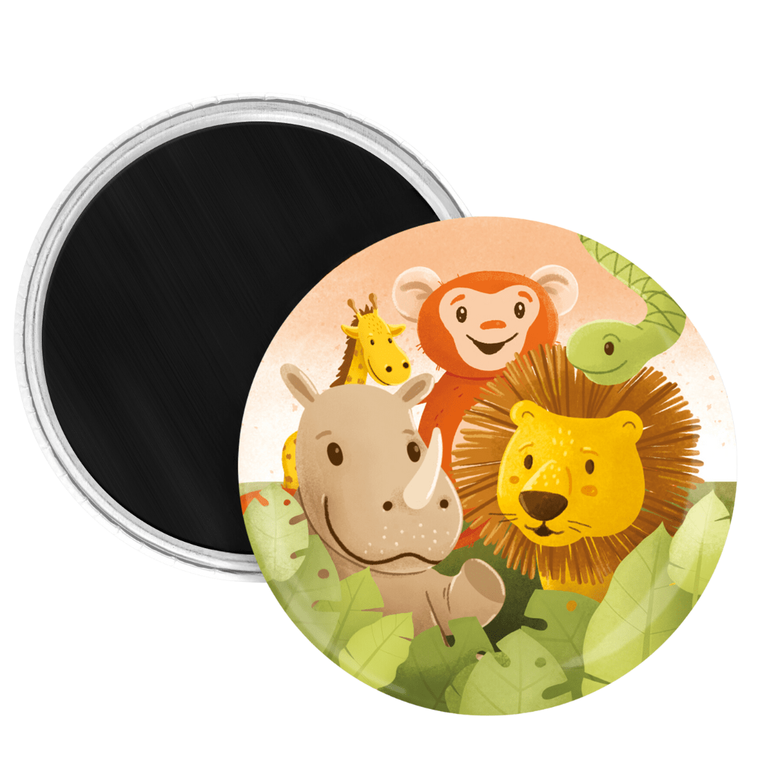Safari-Magnete-Mitgebsel-8er-Pack