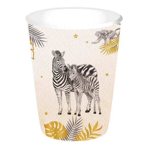 Party-Becher Safari Nude, 8er Pack kinderparties-shop