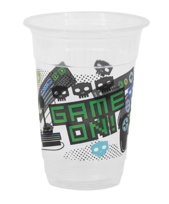 Grosse Partybecher Game On, Gaming Party, 473 ml, 8er Pack