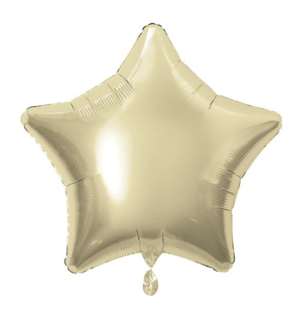 Folienballon Stern, helles gold, 50 cm