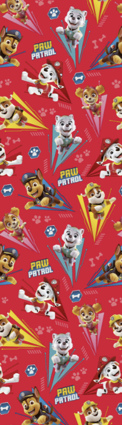 Geschenkpapier Paw Patrol, 3 versch. Muster, 70 X 200 cm kinderparties-shop