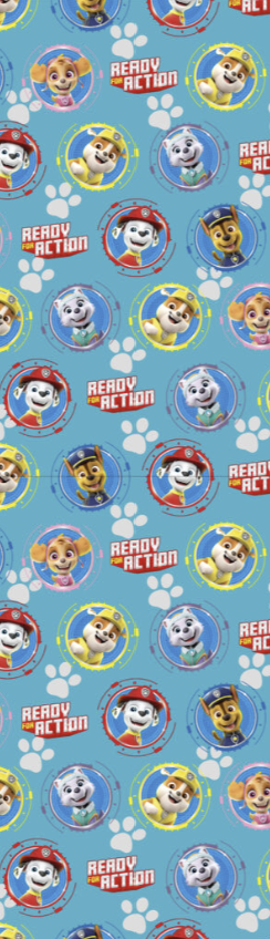 Geschenkpapier Paw Patrol, 3 versch. Muster, 70 X 200 cm kinderparties-shop