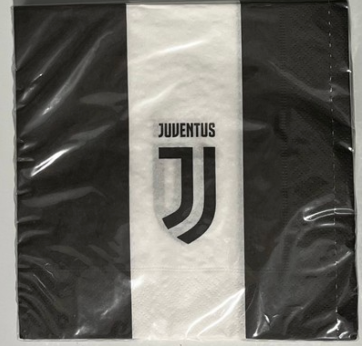 Tovaglioli Juventus Torino, festa del calcio, 20 pezzi