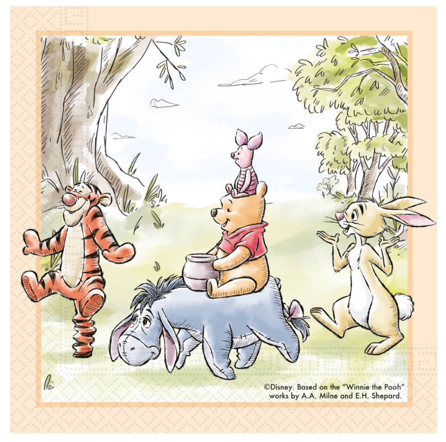 Servietten Winnie the Pooh, Die Natur, 20 Stück