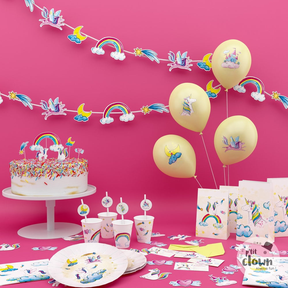 Einhorn Servietten, 33x33cm, 20er Pack kinderparties-shop