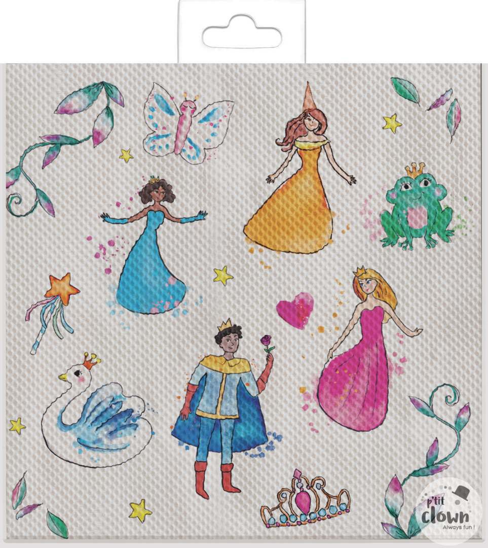 Prinzessinnen Servietten, 20er Pack, 33x33cm kinderparties-shop