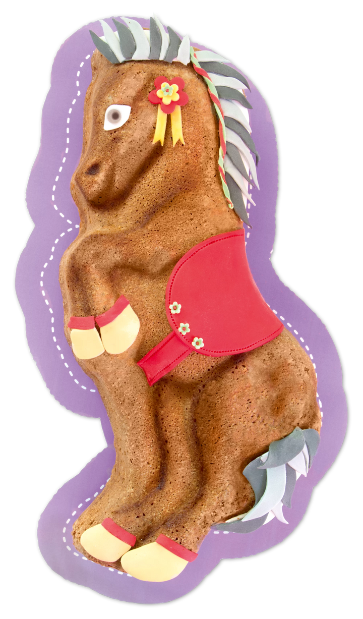 Pferde Backform, Silver Star das Pferd kinderparties-shop
