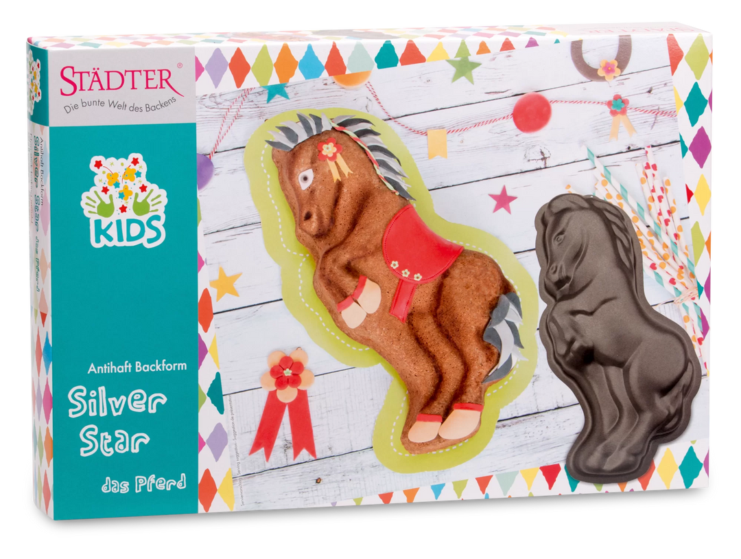 Pferde Backform, Silver Star das Pferd kinderparties-shop