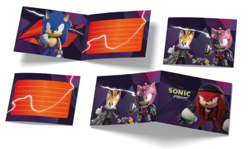 Sonic-Einladungen-inkl-Umschläge-6er-Pack