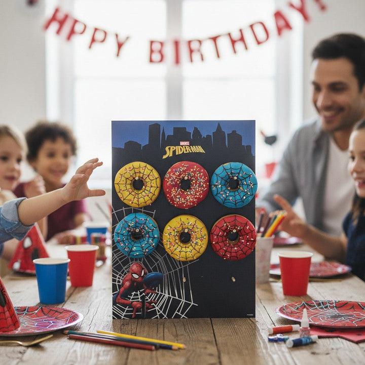Spiderman-Donut-Ständer-World-of-Webs-für-9-Donuts-32x42-cm