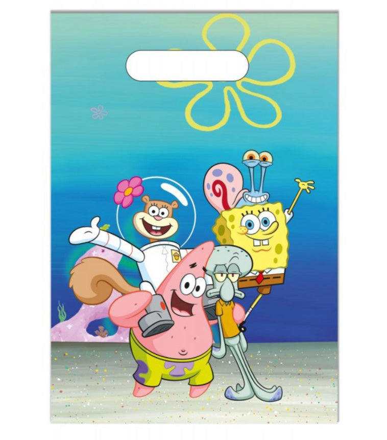 Sponge-Bob-Partytüte-6er-Pack-17-x-25cm