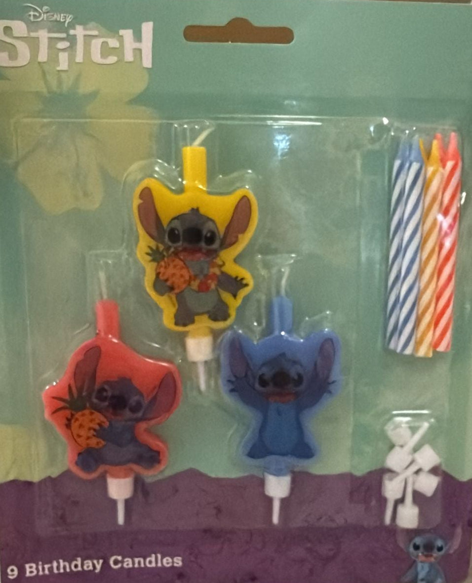 Kuchenkerzen-Set-Stitch-&-Angel-9-teilig