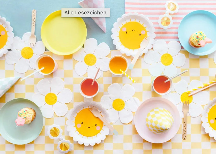 Party-Teller-Sonnenform-unifarben-sonnengelb-6er-Pack-18-cm
