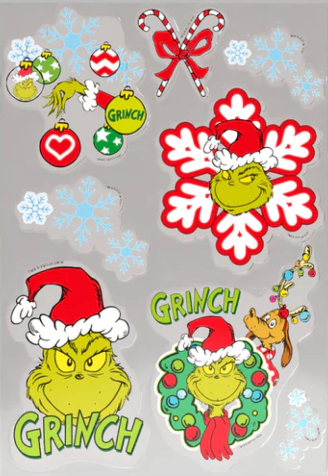 The-Grinch-Fensterbilder-Weihnachtsdeko-Sticker-1-Bogen