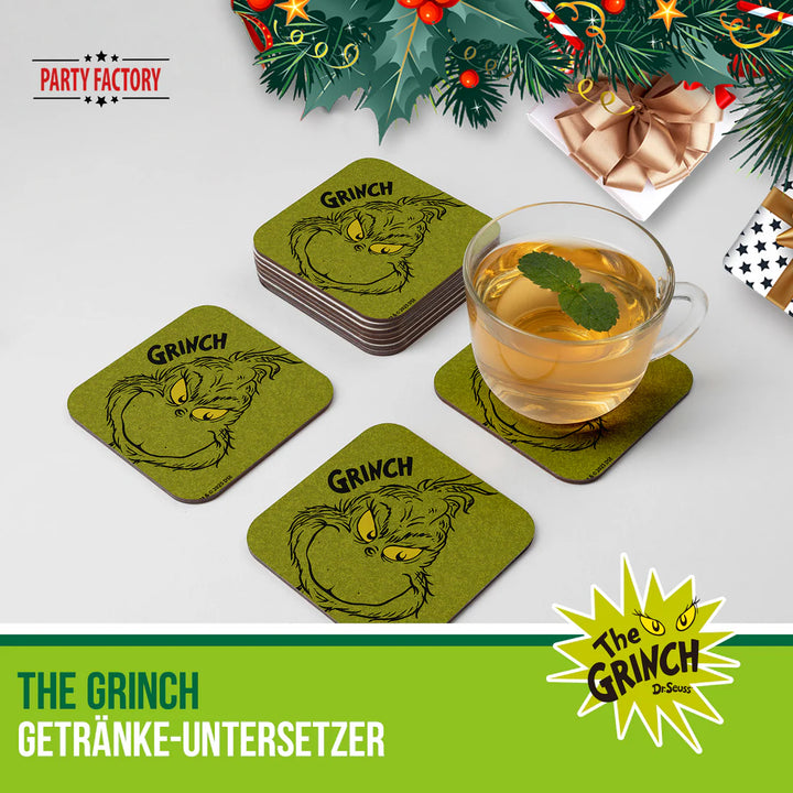 Der-Grinch-Getränke-Untersetzer-4er-Pack