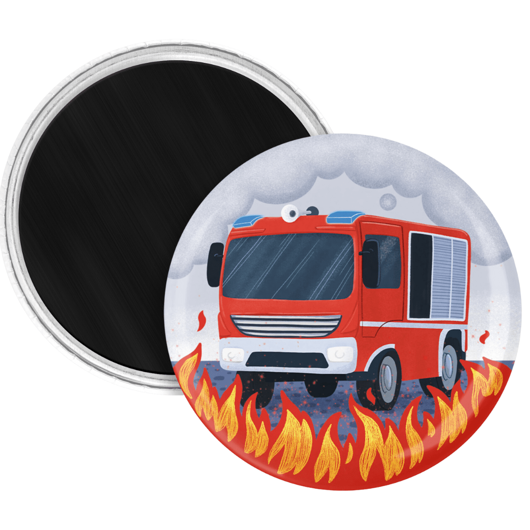 Feuerwehr-Magnete-Mitgebsel-8er-Pack