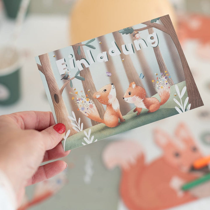 Einladung-Forest-Animal-10-Stk
