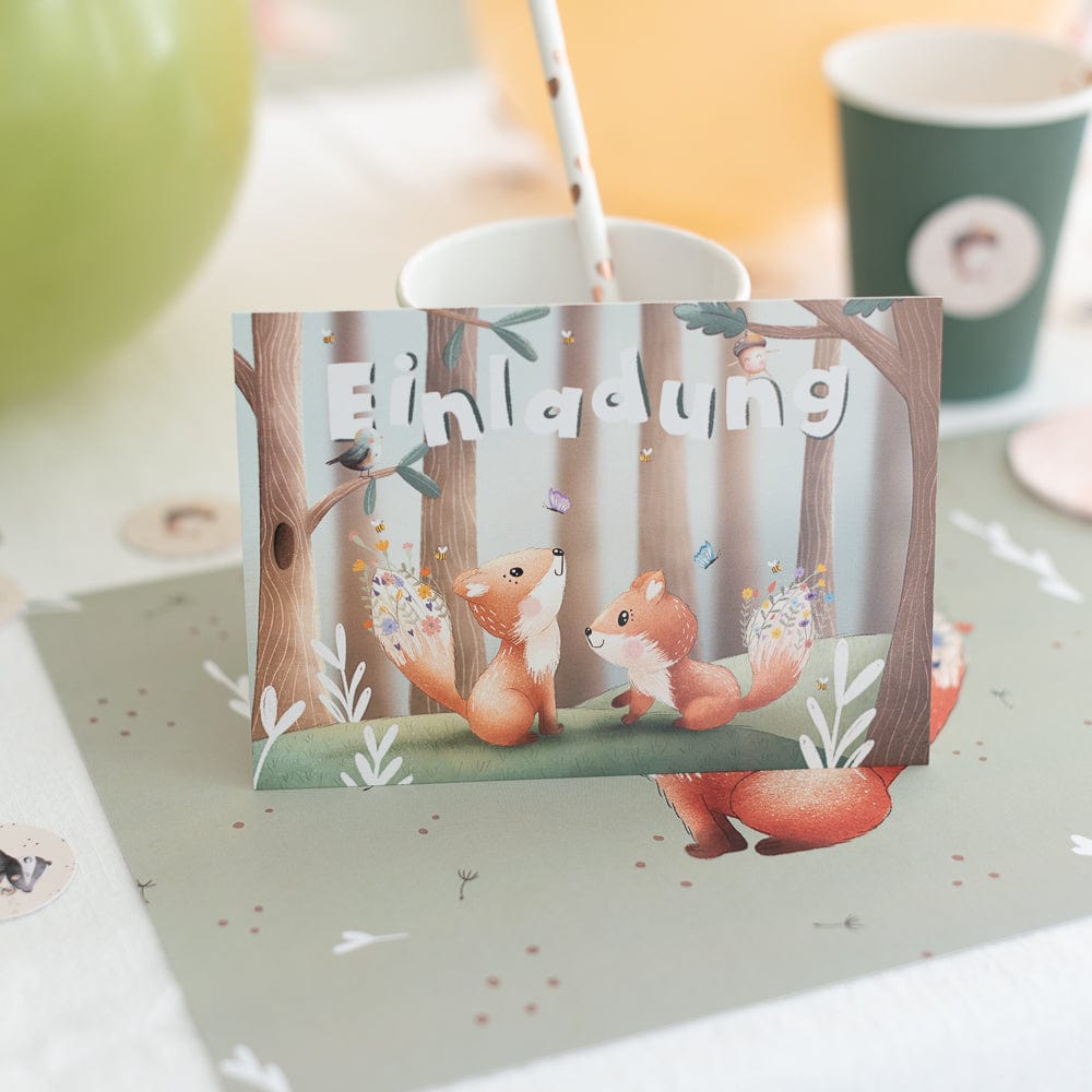 Einladung-Forest-Animal-10-Stk