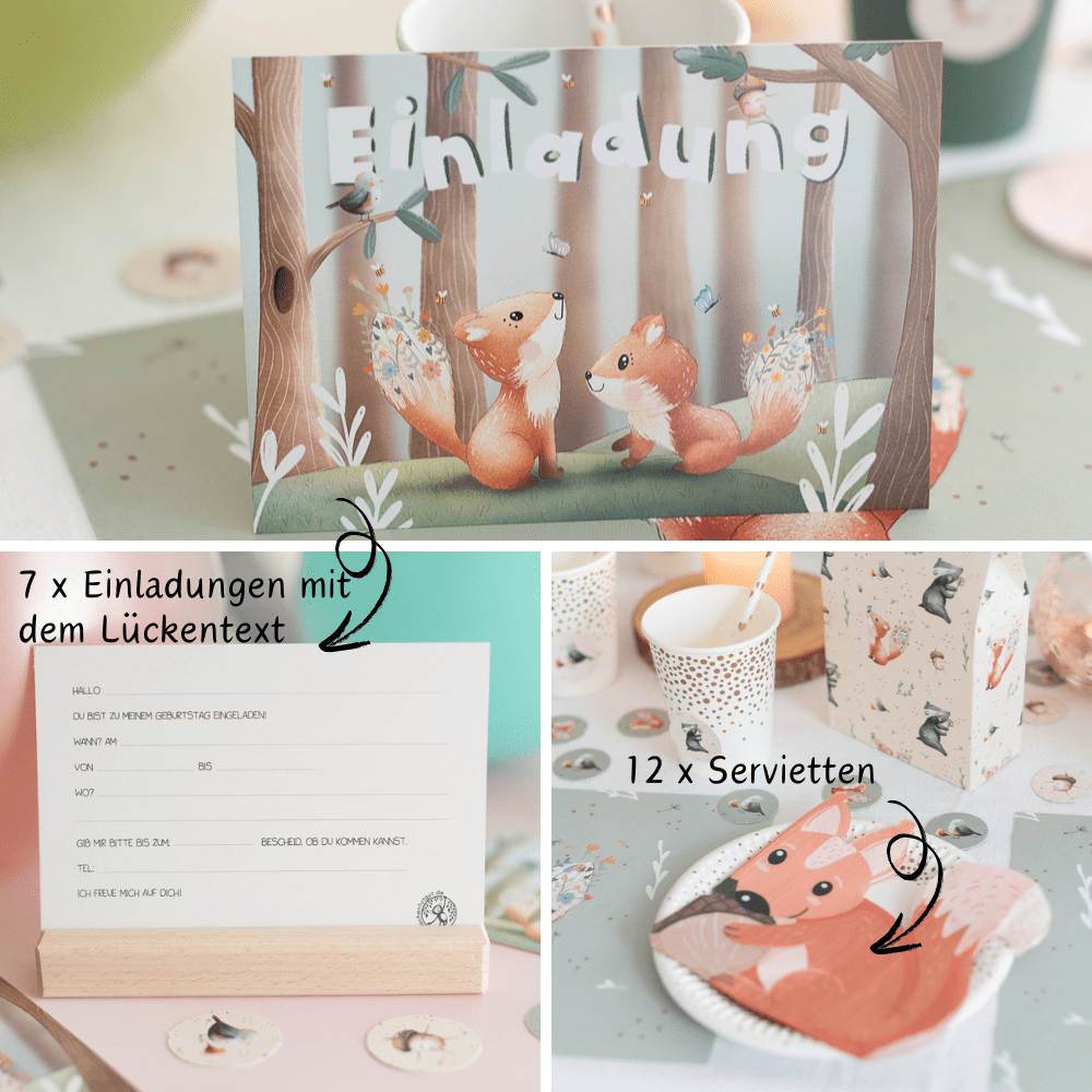 Mottobox-Waldtier-Geburtstag