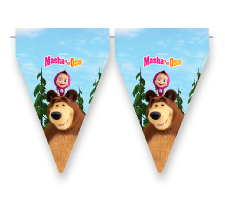 Wimpelkette-Masha-und-der-Bär-Folie-3-m