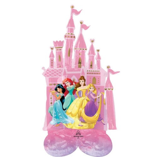 XXL-Folienballon-Prinzessinnen-3D-Schloss-Disney-Princess-134-x-66-cm