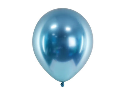 Luftballons Glossy, blau, 30 cm, 10er Pack