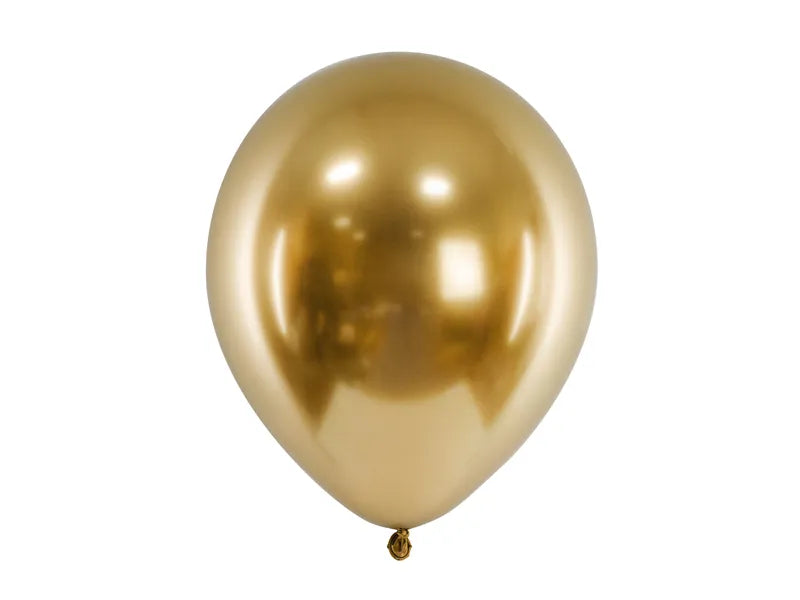 Luftballons Glossy, gold, 30 cm, 10er Pack