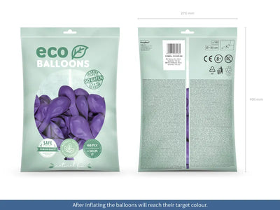 Superpack Luftballons Eco, pastell violett/flieder, 30 cm, 100er Pack