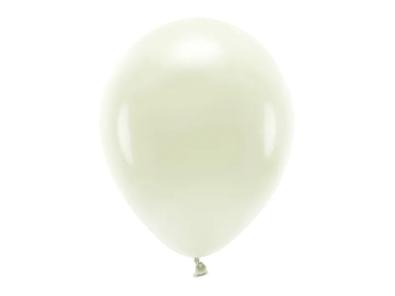 Luftballons creme, Eco, 30 cm, 10er Pack