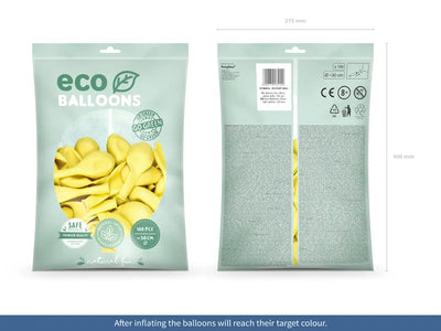 Luftballons hellgelb, Eco, 30 cm, 10er Pack