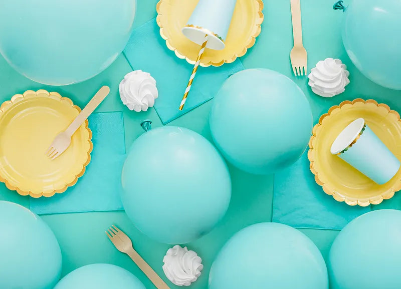 Luftballons dunkelmint, Eco, 30 cm, 10er Pack